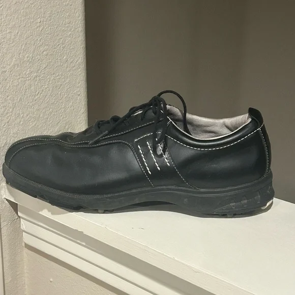 Adidas Adiprene Z-Traxion Mens Size 10 Golf Shoes Black Spikes 104399 Cleats - Picture 6 of 10